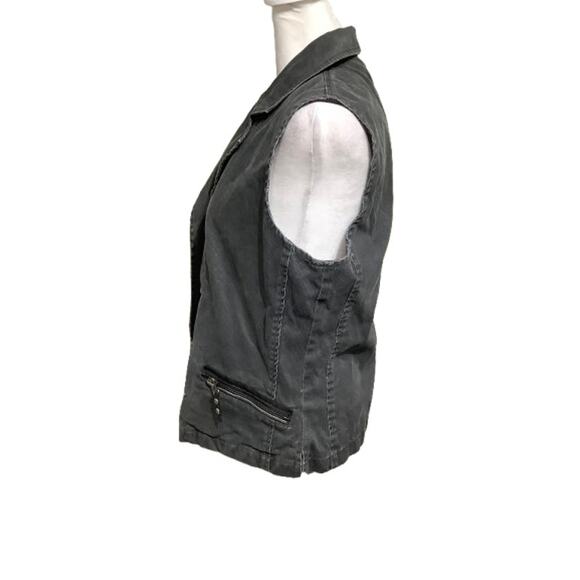 Chor Grey Jean Vest Size Small - Grunge, Edgy, Streetwear - Picture 2 of 7